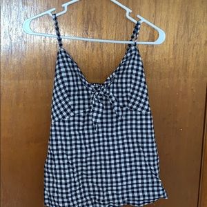 Blue checkered tank- Old Navy